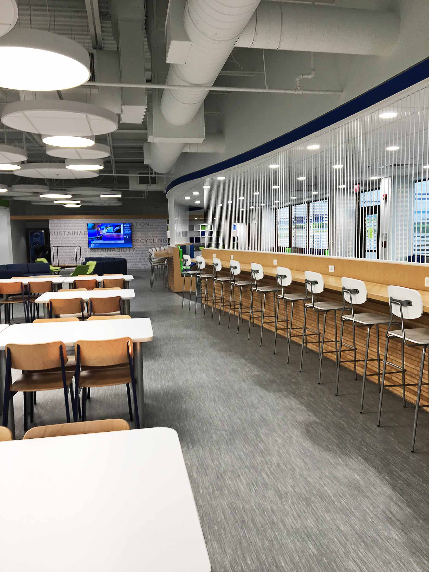 Unifi Innovation Center Cafeteria Nears Completion